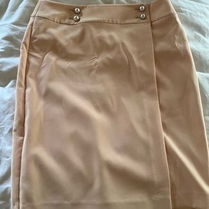 Calvin Klein orange pencil skirt
